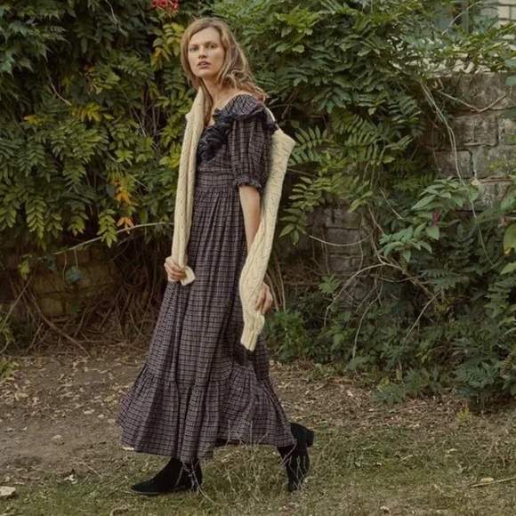 Doen Dresses & Skirts - NWT Doen Lera Dress Midnight St Germain Plaid